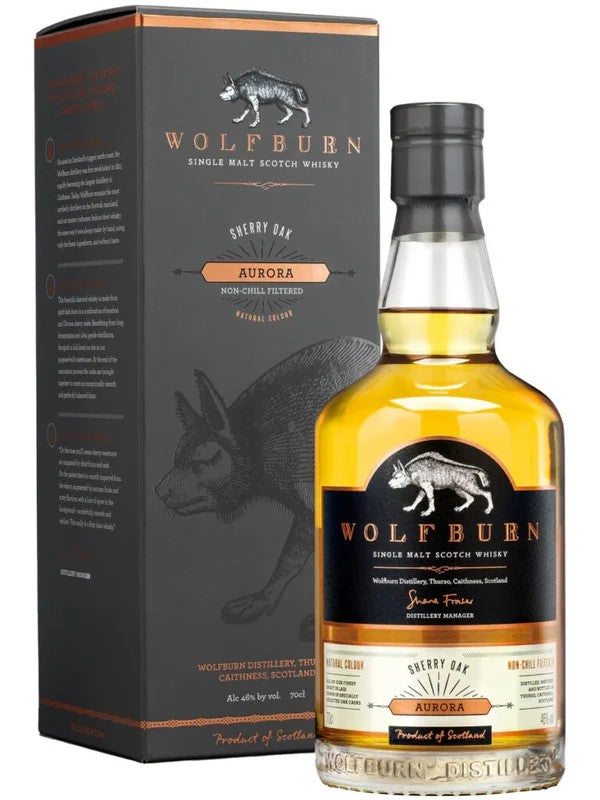 Wolfburn–AuroraSherryOak70cl.46%