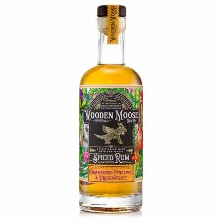 WoodenMooseCaramelisedPineapple&PassionfruitSpicedRum50cl(40%ABV)