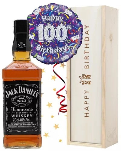 100thBirthdayWhiskeyandBalloonGift