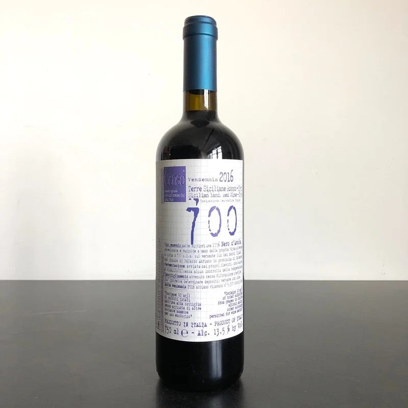 2016IlCenso‘700’RossoTerreSiciliane,Sicily,Italy
