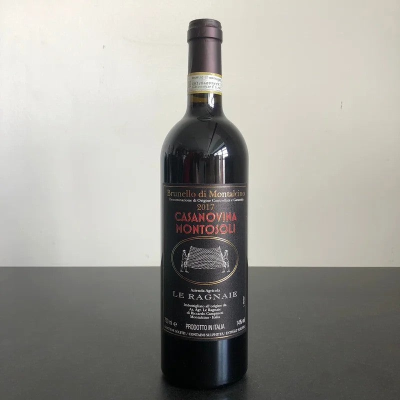 2017LeRagnaieCasanovinaMontosoli,BrunellodiMontalcinoDOCG,ItalyBrunellodiMontalcinoDOCG,Italy