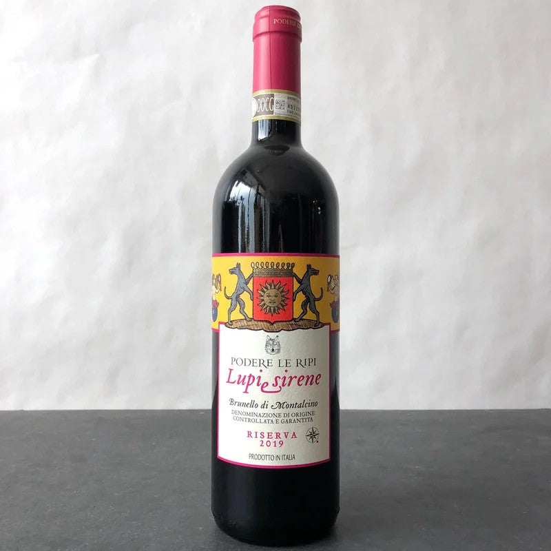 2019PodereLeRipi‘LupieSirene’Riserva,BrunellodiMontalcinoDOCG,Italy