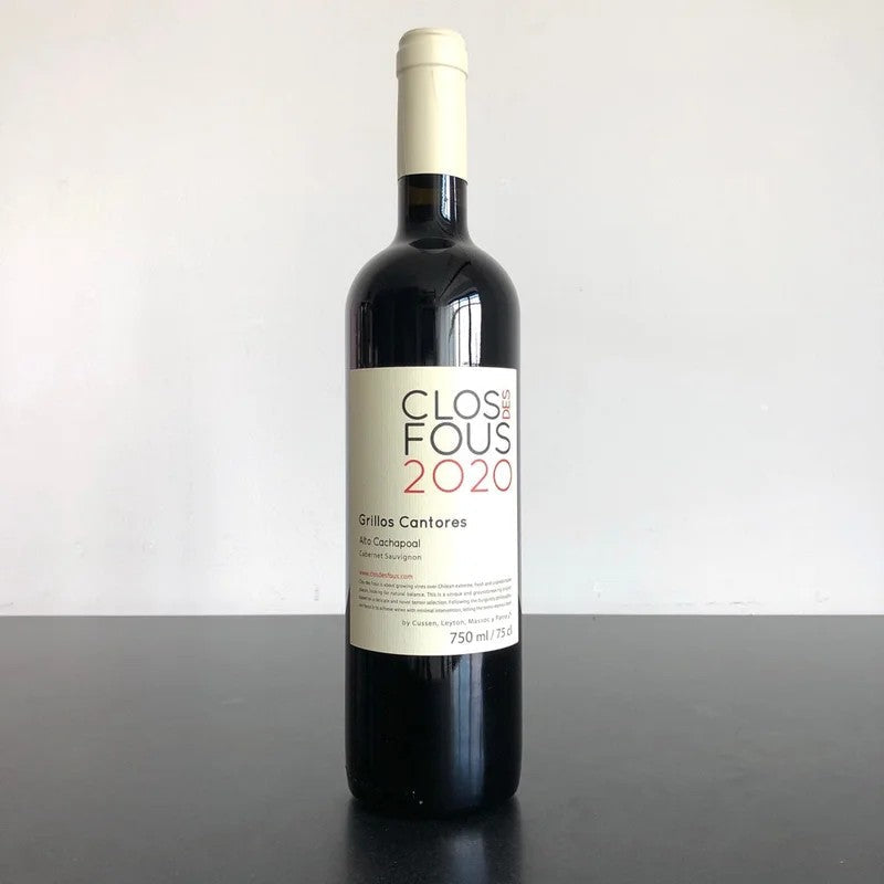 2020ClosdesFous‘GrillosCantores’CabernetSauvignon,CachapoalValley,Chile