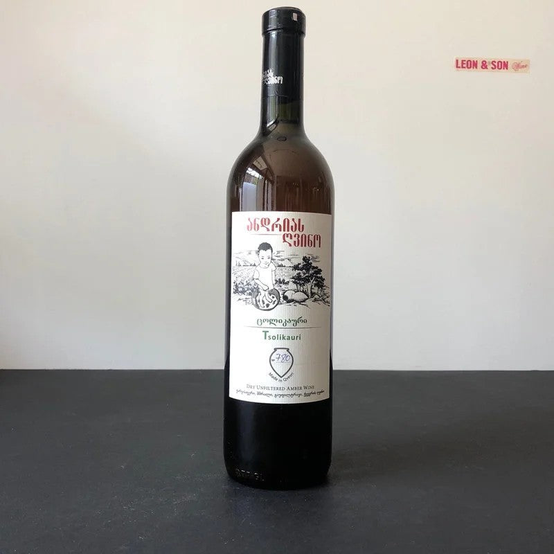 2021AndriaGvino,ImeretiKrakhunaDryQvevriUnfilteredAmberWine,Georgia