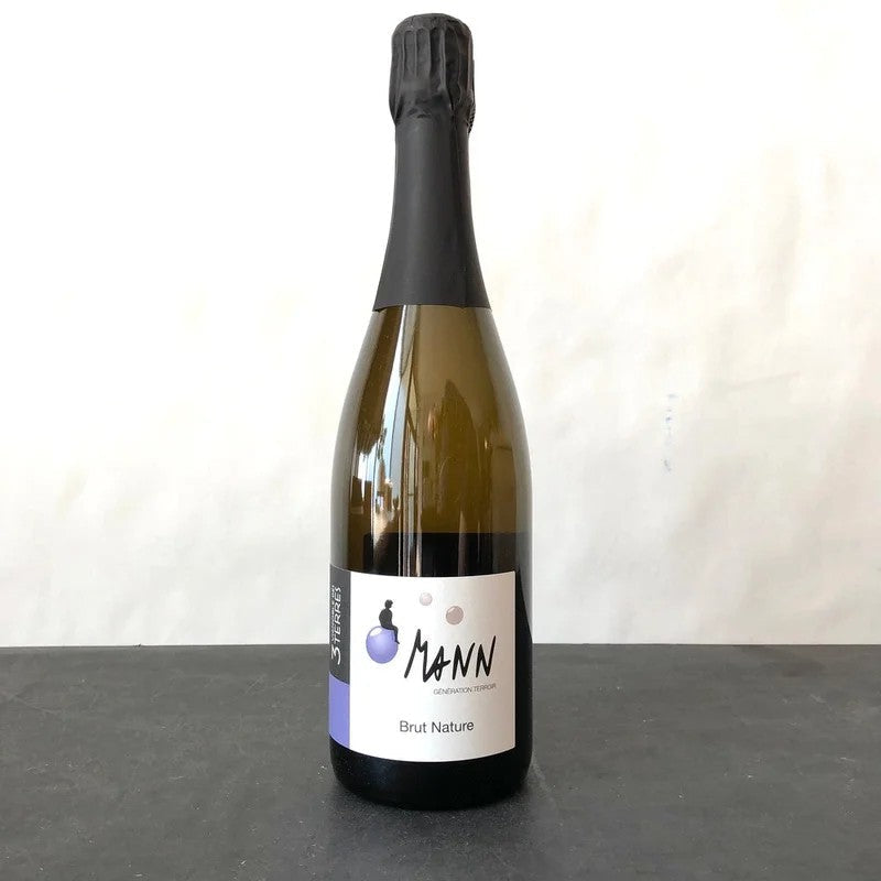 2021DomaineMann–Vignobledes3TerresCremantd’AlsaceBrutNatureFrance