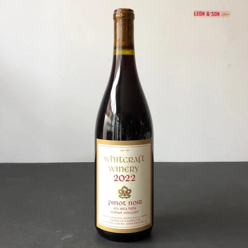 2022WhitcraftWineryRadianVineyardPinotNoir,StaRitaHills,USA
