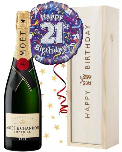 21stBirthdayChampagneandBalloonGift