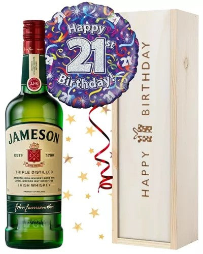 21stBirthdayIrishWhiskeyandBalloonGift