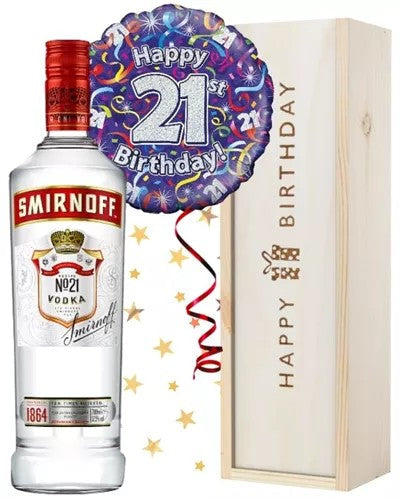 21stBirthdayVodkaandBalloonGift
