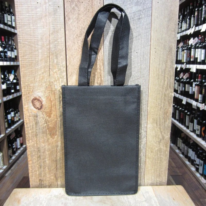 2BottleBlackWineToteBag