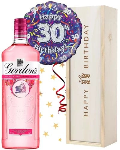 30thBirthdayPinkGinandBalloonGift