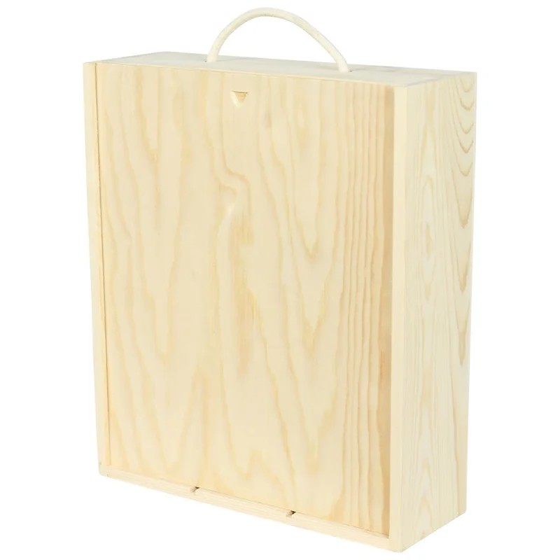 3BottleWoodenBox