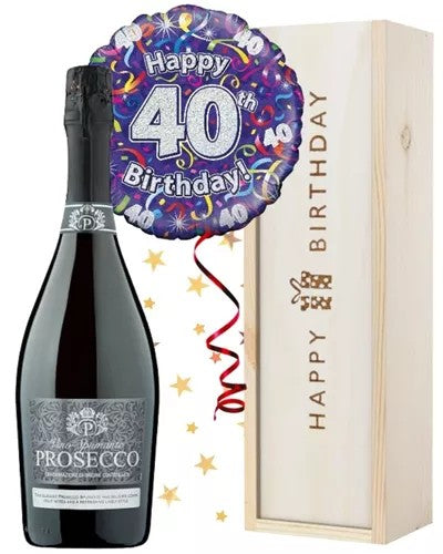 40thBirthdayProseccoandBalloonGift