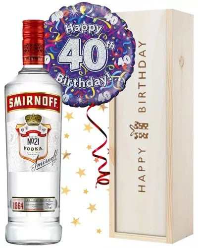 40thBirthdayVodkaandBalloonGift