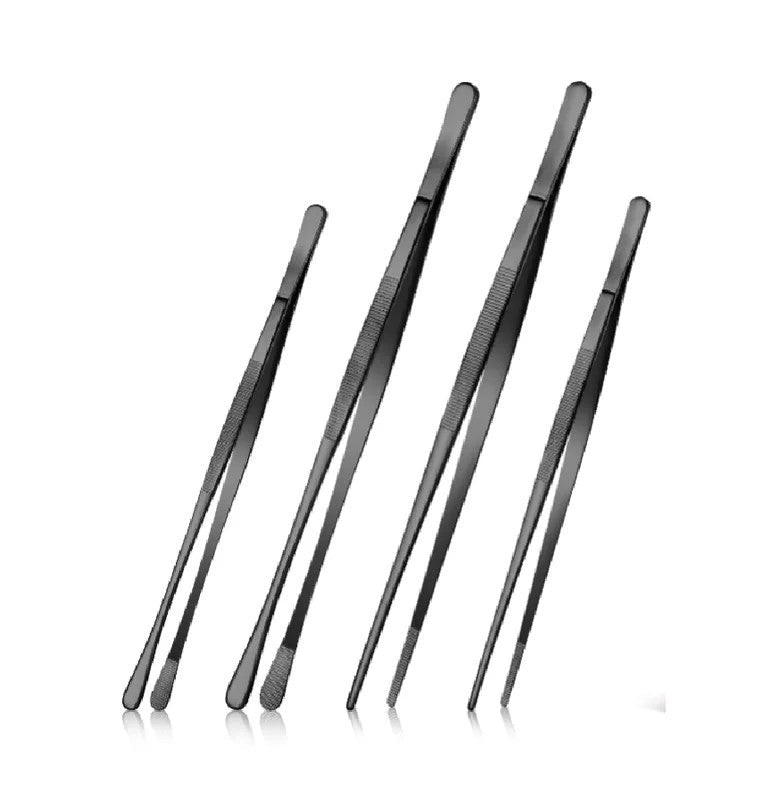 4PieceBlackKitchenTweezersSet