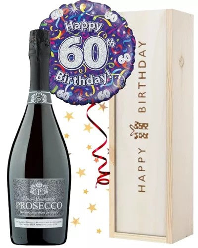 60thBirthdayProseccoandBalloonGift