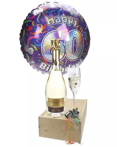 60thBirthdayProseccoAndFluteGift