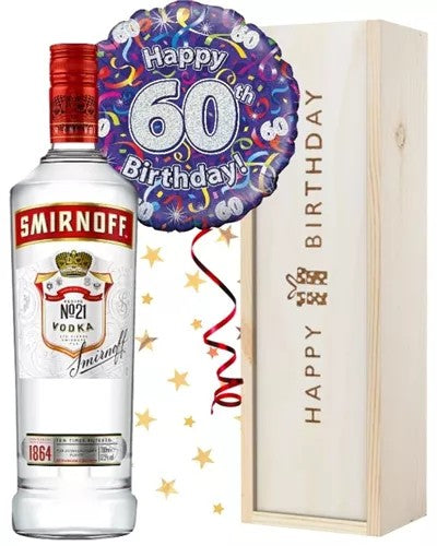 60thBirthdayVodkaandBalloonGift