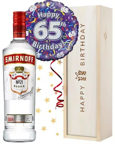 65thBirthdayVodkaandBalloonGift
