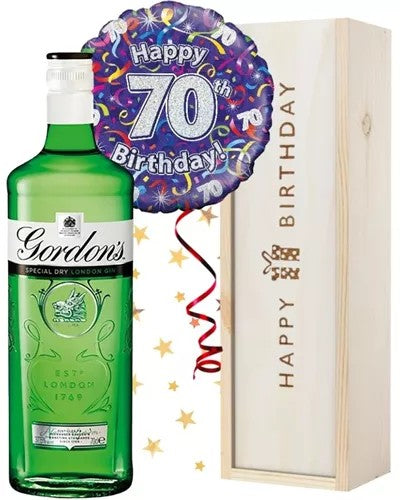 70thBirthdayGinandBalloonGift