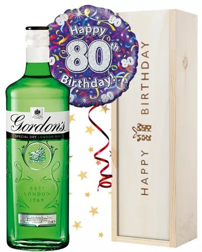 80thBirthdayGinandBalloonGift