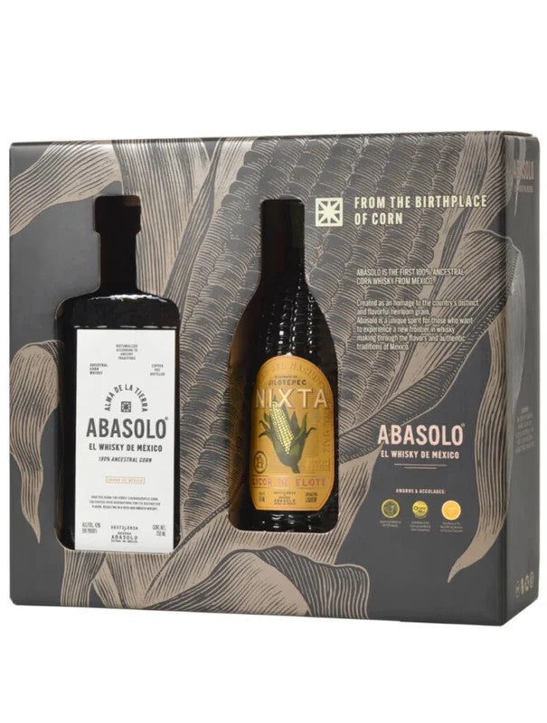 AbasoloMexicanCornWhiskeyGiftSetw/NixtaCornLiqueur70+35cl.38,67%