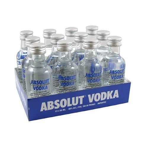 AbsolutBlueVodkaMiniatures–12PACK