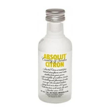 AbsolutCitronVodkaMiniature5clBottle