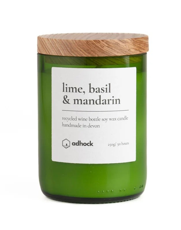 AdhockHomewareLime,Basil&MandarinWineBottleCandle