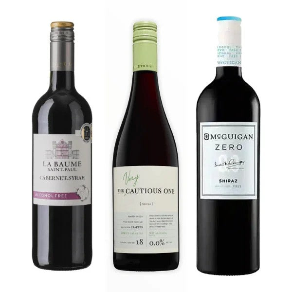 AlcoholFreeRedWineIntroductionBundle–NonAlcoholicRedWineTastingTrio