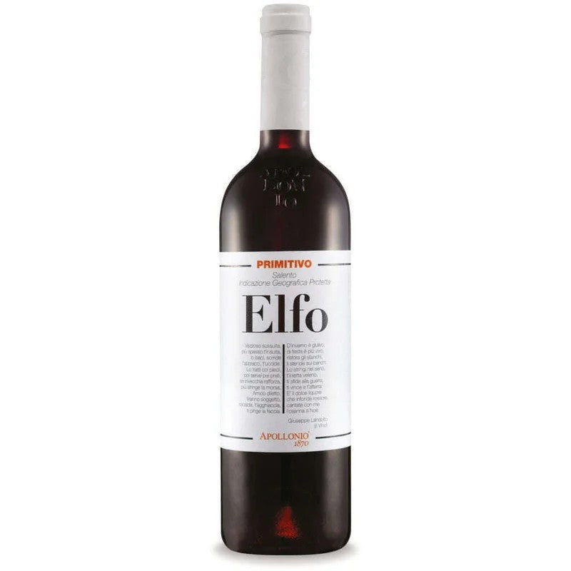 APOLLONIOWINEElfoPrimitivoSalentoI.G.P.Red2022