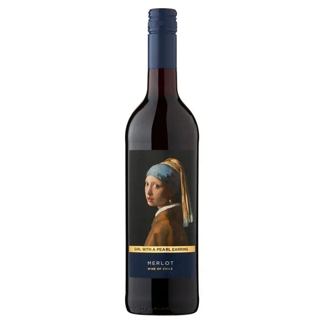 ArtSeriesGirlWithAPearlEarringMerlot75cl