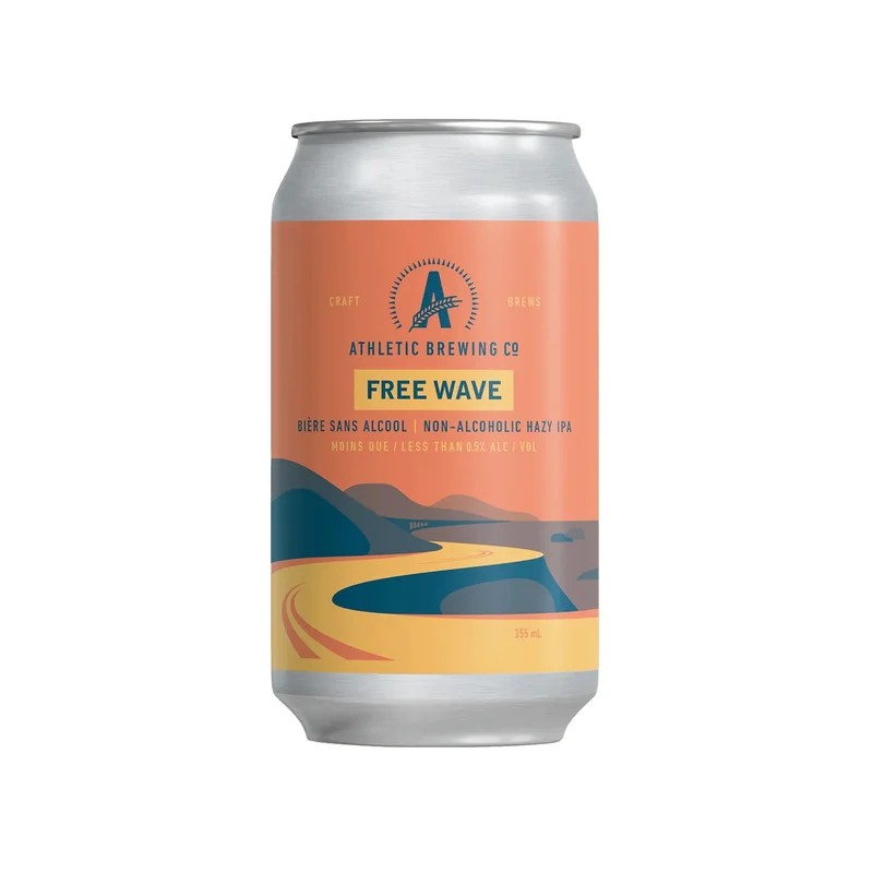 AthleticBrewingFreeWave–NonAlcoholicHazyIPA