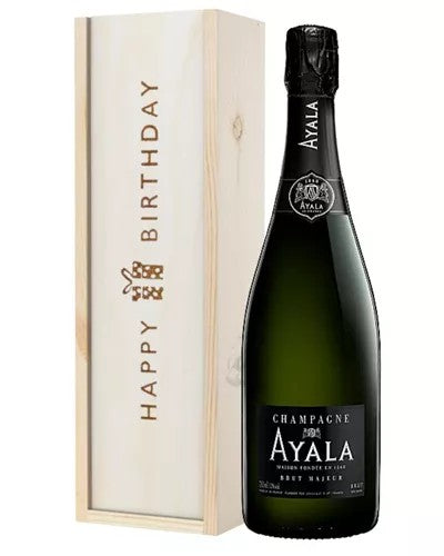 AyalaChampagneBirthdayGiftinWoodenBox