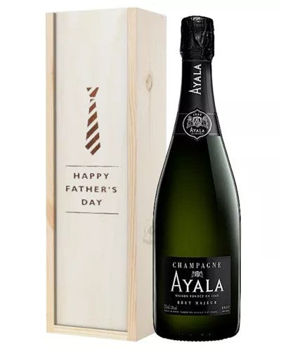 AyalaChampagneFathersDayGiftInWoodenBox