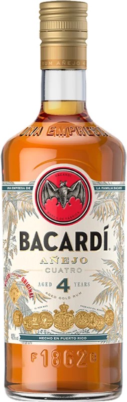 BacardiAnejoCuatro4yrRum70cl
