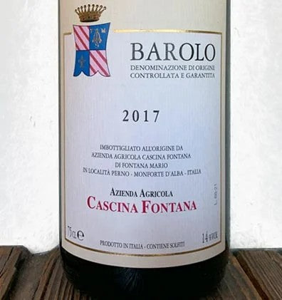 BaroloDocg2019–CascinaFontana