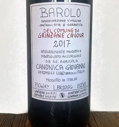 BaroloDocgGrinzaneCavour2021–Canonica