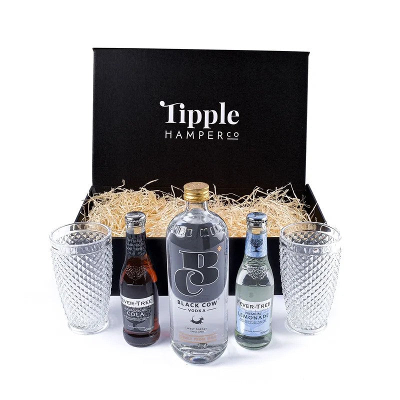 BlackCowVodka,MixerandGlassesGiftSet–40%ABV