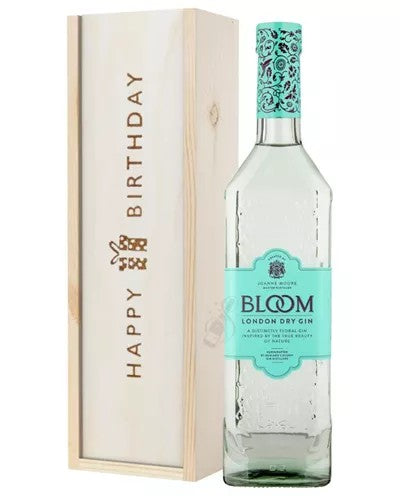 BloomGinBirthdayGiftInWoodenBox