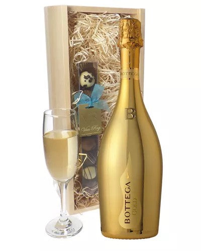 BoteggaGoldProseccoAndChocolatesGift