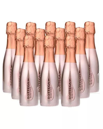 BottegaRoseGoldProseccoMiniQuarterCase