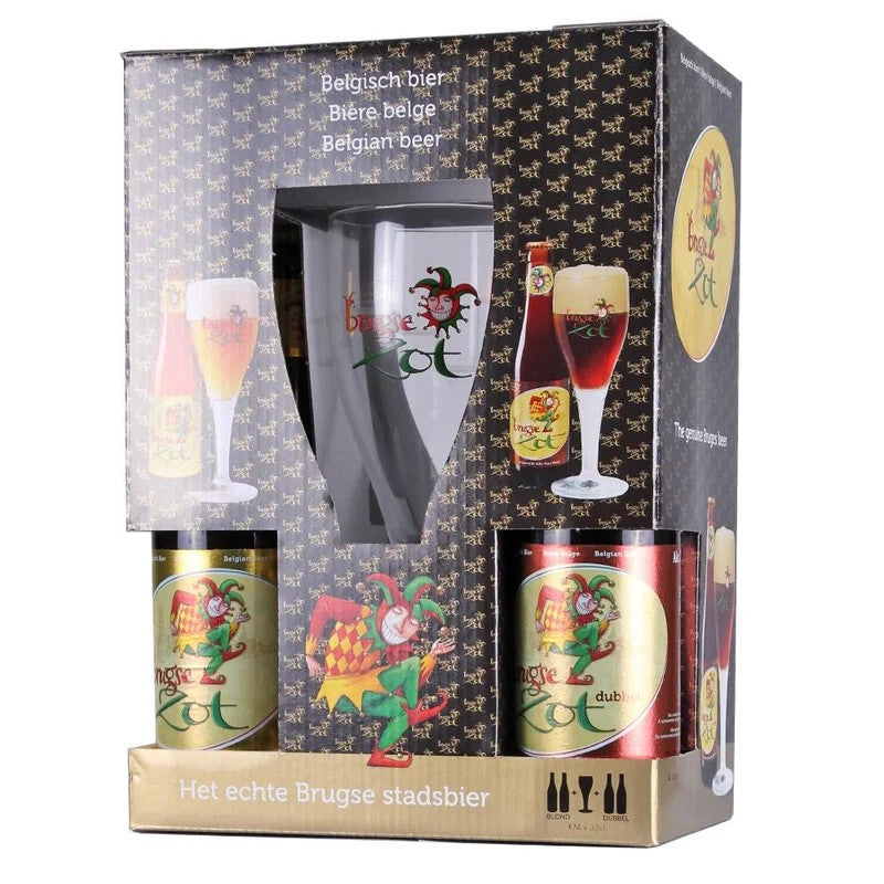 BrugseZotBlondGiftPackwithGlass