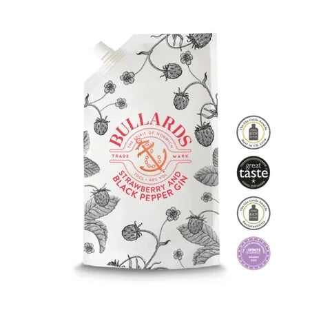 BullardsStrawberry&BlackPepperGinPouch(70cl)40%