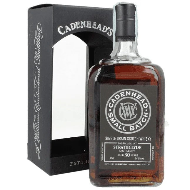 CADENHEADSSTRATHCLYDESINGLEGrain198930YO–(70CL,54.5%Vol.)