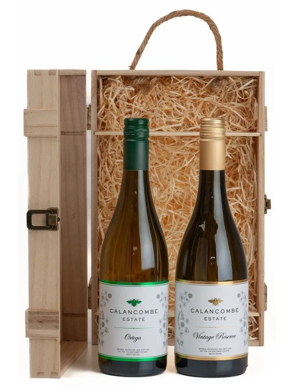 CalancombeEstateVintageReserve&CalancombeEstateOrtegaWoodenGiftSet
