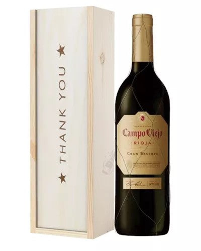 CampoViejoGranReservaRedWineThankYouGiftInWoodenBox