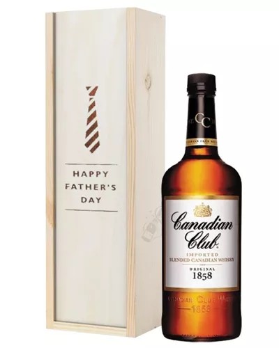 CanadianClubWhiskyFathersDayGiftInWoodenBox