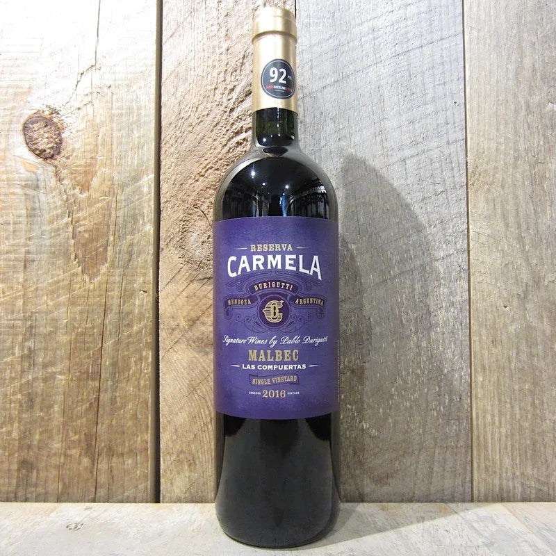 CarmelaMalbecReservaDuriguttiLasCompuertas2016750ml