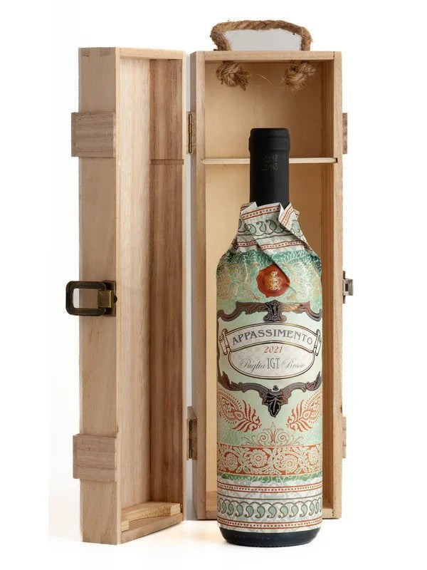 CasaVinicolaBotterAppassimentodiPugliaRedWineinWoodenPresentationBox